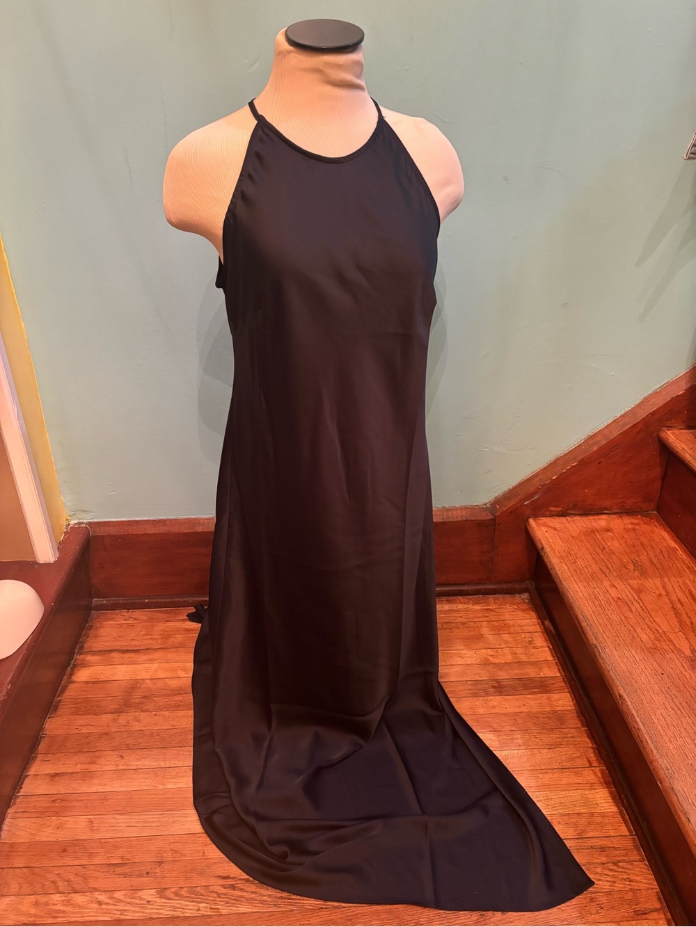 a new day Black Halter-Style Maxi Dress